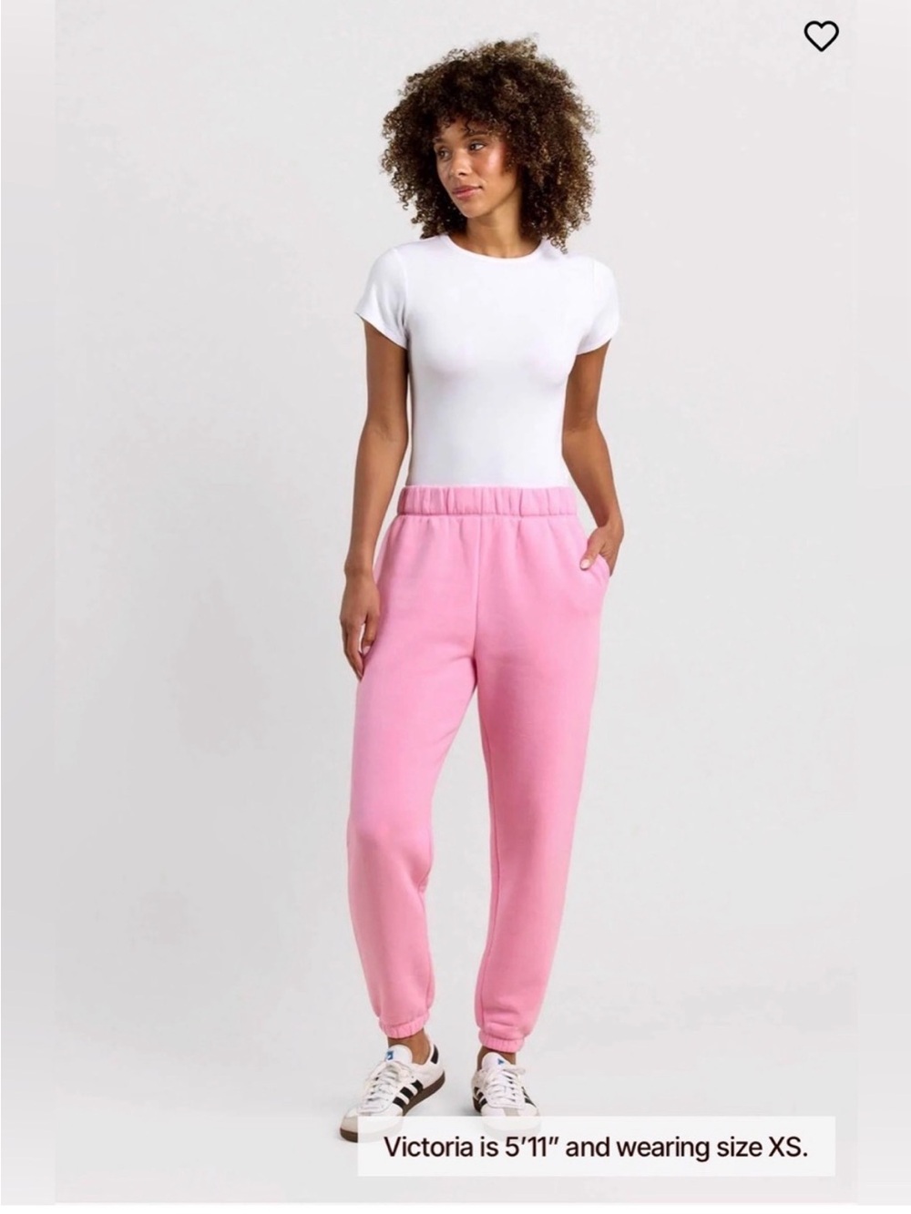 nuuds Women’s Pink Fleece Jogger Sweatpants Cuffed Elastic Soft Casual Size S